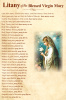 Litany of the Blessed Virgin Mary Prayer Card